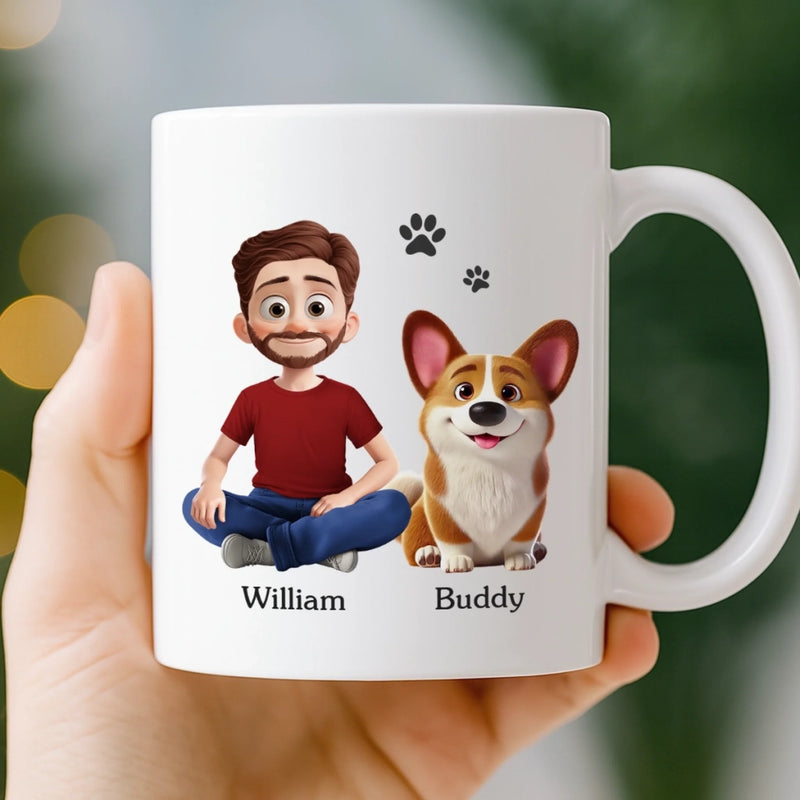Custom Mug - Personalized Birthday Gifts For Dog Lovers, Dog Dad And Mom - Certified Dog Dad Life