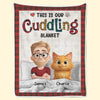 Custom Blanket - Personalized  Birthday Gifts For Cat Lovers, Cat Mom And Dad - Purr Mode On
