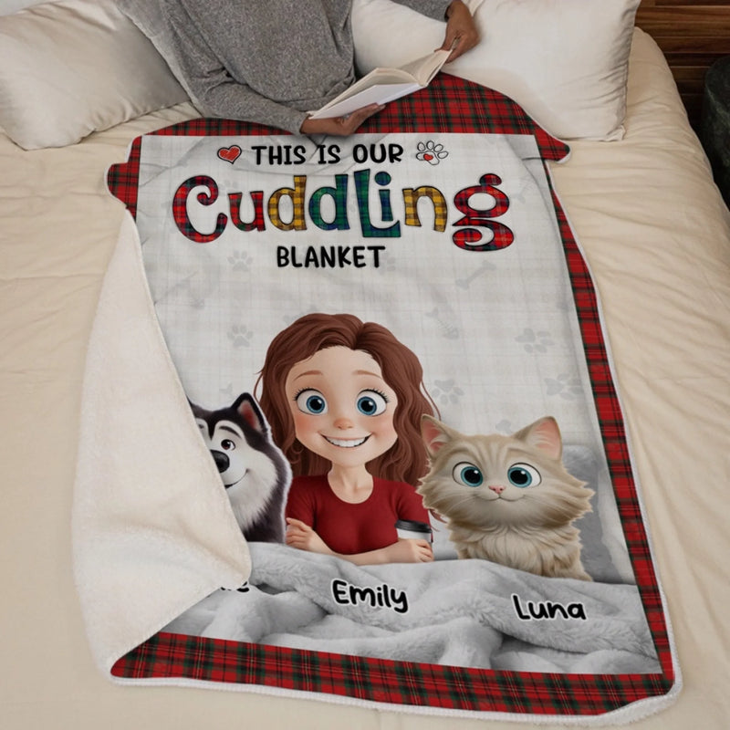 Custom Blanket - Personalized Birthday Gifts For Dog Cat Lovers, Dog Dad And Mom, Cat Owners - Forever Loved By Paws