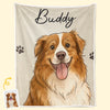 Custom Photo Blanket - Personalized Birthday Gifts For Dog Cat Lovers, Dog Dad And Mom, Cat Owners - Just Pure Happiness