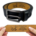 Custom Name Funny Naughty Love Gifts for Couples - Personalized Engraved Leather Belt