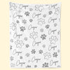 Custom Dog & Cat Blanket - Personalized Birthday Gifts For Dog Cat Lovers, Dog Dad And Mom, Cat Owners - Happy Nap Hours