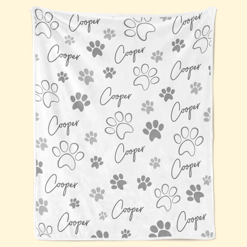 Custom Dog & Cat Blanket - Personalized Birthday Gifts For Dog Cat Lovers, Dog Dad And Mom, Cat Owners - Happy Nap Hours