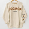 Custom Unisex Sweatshirt, Hoodie With Design On Sleeve - Personalized Birthday Gifts For Dog Cat Lovers, Dog Dad And Mom, Cat Owners - Mom Life, Dog Edition