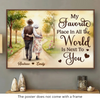 Custom Horizontal Poster - Personalized Anniversary Wedding Gifts For Husband And Wife, Him And Her - Still Smiling Because Of You