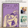 Custom Photo Vertical Poster - Personalized Anniversary Wedding Gifts For Husband And Wife, Him And Her - Our Connection Just Feels Right
