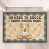 Custom Home Decor Decorative Mat - Personalized Birthday Gifts For Dog Lovers, Dog Dad And Mom - Proudly Dog Powered