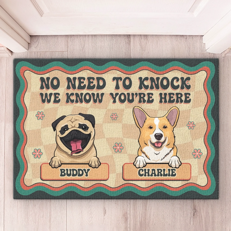 Custom Home Decor Decorative Mat - Personalized Birthday Gifts For Dog Lovers, Dog Dad And Mom - Proudly Dog Powered