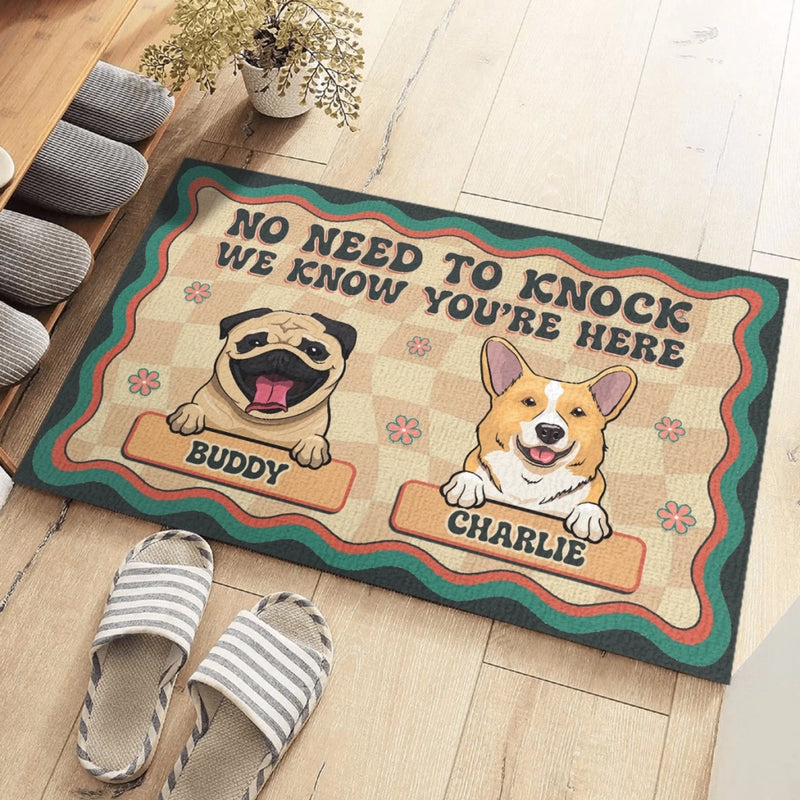 Custom Home Decor Decorative Mat - Personalized Birthday Gifts For Dog Lovers, Dog Dad And Mom - Proudly Dog Powered