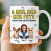 Custom 3D Inflated Effect Printed Mug - Personalized Christmas Birthday Gifts For Dog Cat Lovers, Dog Dad And Mom, Cat Owners - My World, My Pets