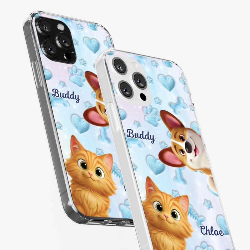 Custom Clear Phone Case - Personalized Christmas Birthday Gifts For Dog Cat Lovers, Dog Dad And Mom, Cat Owners - Every Day Starts With Paws