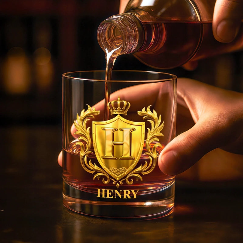 Custom Whiskey Glass - Personalized Birthday Gifts For Besties, Sisters, BFF, Family, Yourself - Poured With Love