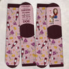 Custom Crew Socks - Personalized Christmas Birthday Gifts For Dog Lovers, Dog Dad And Mom - Just One More Sip