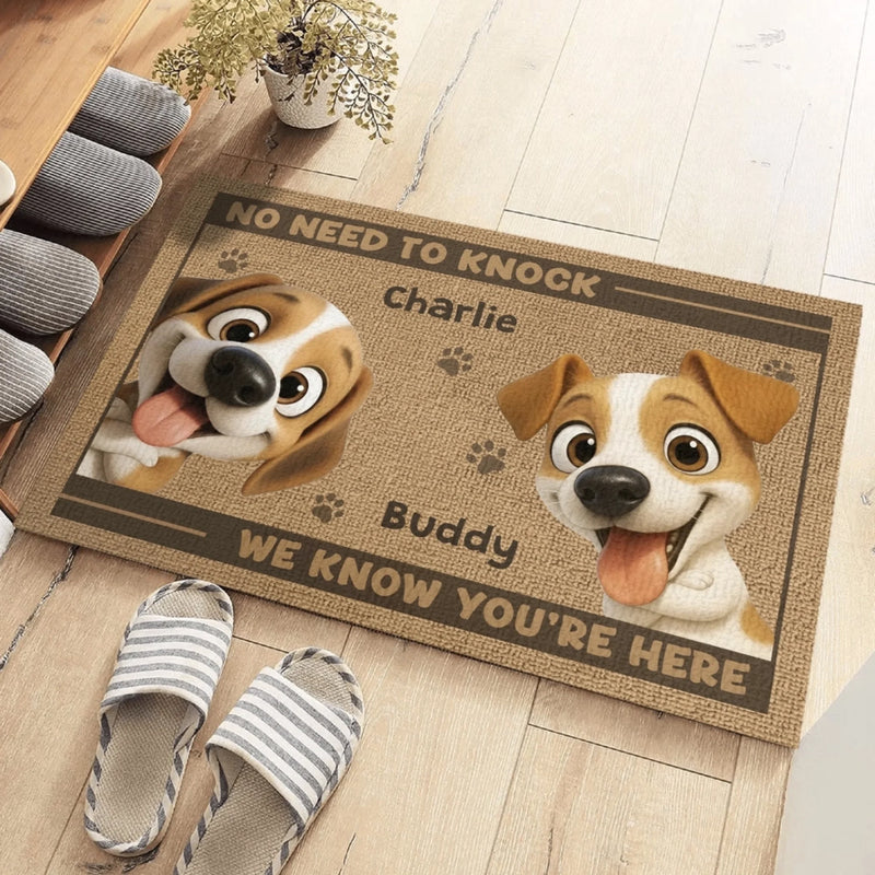Custom Home Decor Decorative Mat - Personalized Birthday Gifts For Dog Lovers, Dog Dad And Mom - Head Of Security