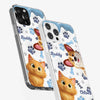 Custom Clear Phone Case - Personalized Christmas Birthday Gifts For Dog Cat Lovers, Dog Dad And Mom, Cat Owners - Pets Turn Houses Into Homes