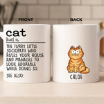 Custom Mug - Personalized Birthday Gifts For Cat Lovers, Cat Mom And Dad - Chaos In Fur Form