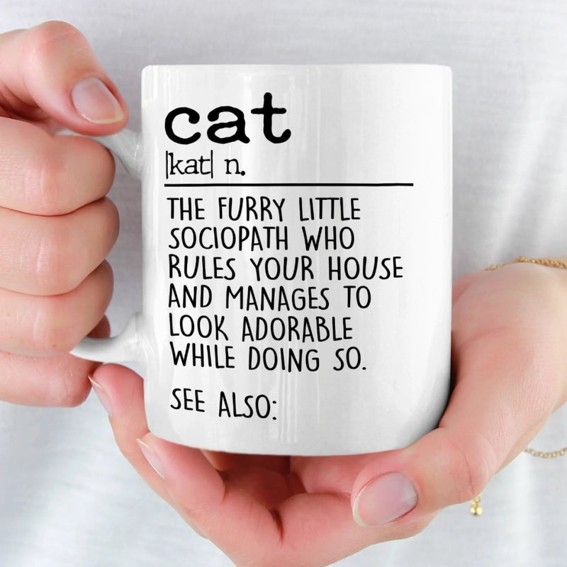 Custom Mug - Personalized Birthday Gifts For Cat Lovers, Cat Mom And Dad - Chaos In Fur Form