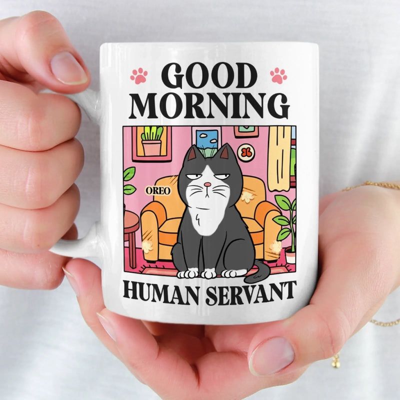 Custom Mug - Personalized Birthday Gifts For Cat Lovers, Cat Mom And Dad - Judgment In Whiskers