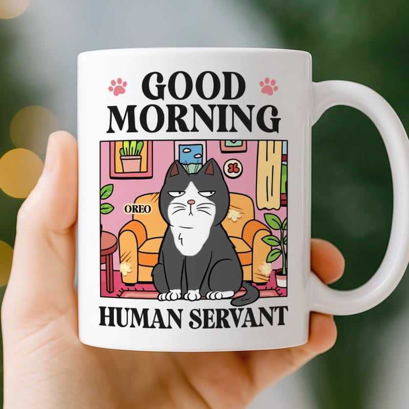 Custom Mug - Personalized Birthday Gifts For Cat Lovers, Cat Mom And Dad - Judgment In Whiskers