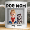 Custom 3D Inflated Effect Printed Mug - Personalized Birthday Gifts For Dog Lovers, Dog Dad And Mom - Love Begins With A Wag