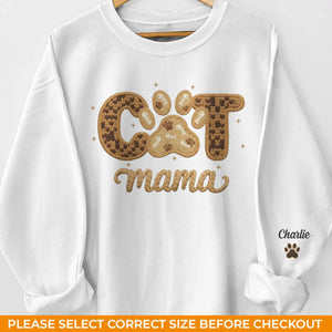 Custom Unisex Sweatshirt, Hoodie With Design On Sleeve - Personalized Birthday Gifts For Dog Cat Lovers, Dog Dad And Mom, Cat Owners - Love Begins With Paws