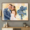 Custom Photo Horizontal Poster - Personalized Anniversary Wedding Gifts For Husband And Wife, Him And Her - You Make Me Smile More