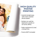 Custom Photo Horizontal Poster - Personalized Anniversary Wedding Gifts For Husband And Wife, Him And Her - You Make Me Smile More