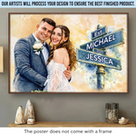 Custom Photo Horizontal Poster - Personalized Anniversary Wedding Gifts For Husband And Wife, Him And Her - You Make Me Smile More