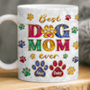 Custom 3D Inflated Effect Printed Mug - Personalized Christmas Birthday Gifts For Dog Cat Lovers, Dog Dad And Mom, Cat Owners - Shining With Fur Love