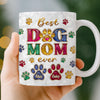 Custom 3D Inflated Effect Printed Mug - Personalized Christmas Birthday Gifts For Dog Cat Lovers, Dog Dad And Mom, Cat Owners - Shining With Fur Love