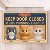 Custom 3D Inflated Effect Printed Home Decor Decorative Mat - Personalized Birthday Gifts For Cat Lovers, Cat Mom And Dad - Powered By Cat Love
