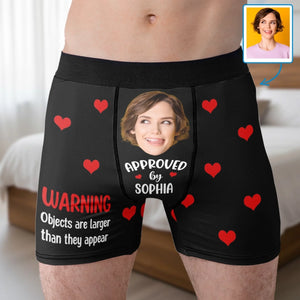 Custom Photo Boxer Briefs, Men's Boxers - Personalized Anniversary Wedding Gifts For Husband And Wife, Him And Her - Life Is Better Together