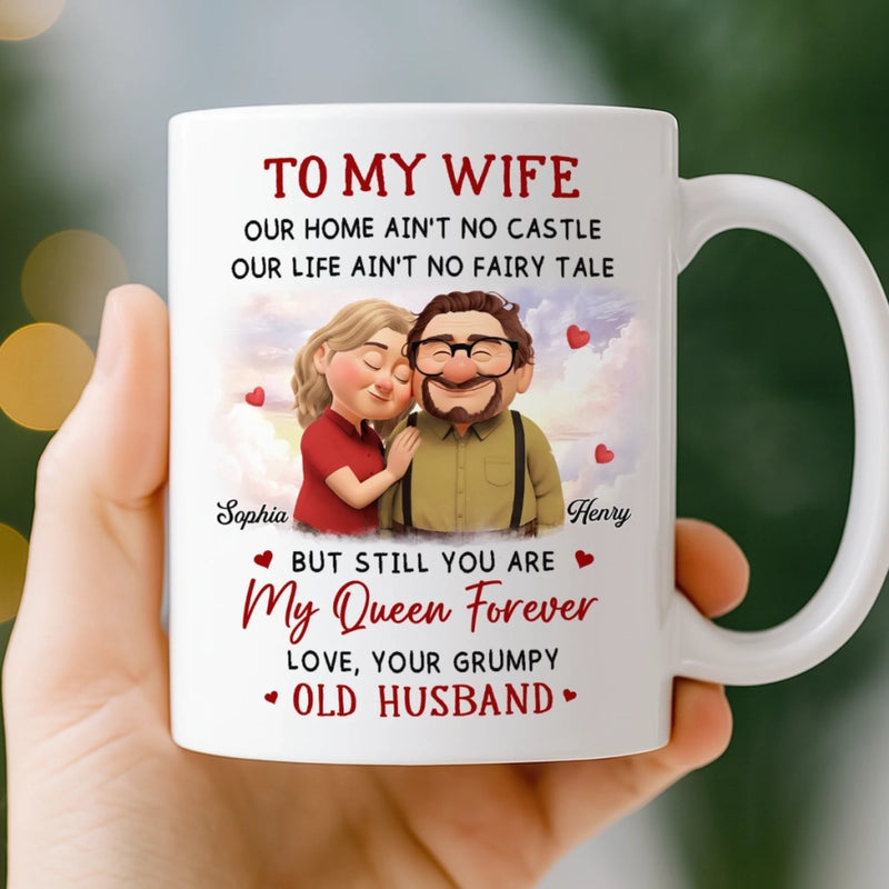 Custom Mug - Personalized Anniversary Wedding Gifts For Husband And Wife, Him And Her - Love Grows Quietly Between Us
