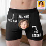 Custom Photo Boxer Briefs, Men's Boxers - Personalized Anniversary Wedding Gifts For Husband And Wife, Him And Her - You Are My Everyday Joy