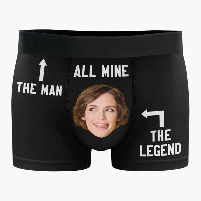 Custom Photo Boxer Briefs, Men's Boxers - Personalized Anniversary Wedding Gifts For Husband And Wife, Him And Her - You Are My Everyday Joy