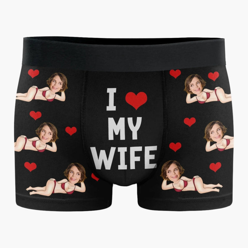 Custom Photo Boxer Briefs, Men's Boxers - Personalized Anniversary Wedding Gifts For Husband And Wife, Him And Her - Built Together Still Standing Strong