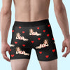 Custom Photo Boxer Briefs, Men's Boxers - Personalized Anniversary Wedding Gifts For Husband And Wife, Him And Her - Built Together Still Standing Strong