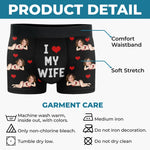 Custom Photo Boxer Briefs, Men's Boxers - Personalized Anniversary Wedding Gifts For Husband And Wife, Him And Her - Built Together Still Standing Strong