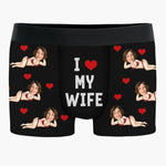 Custom Photo Boxer Briefs, Men's Boxers - Personalized Anniversary Wedding Gifts For Husband And Wife, Him And Her - Built Together Still Standing Strong