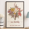 Custom Horizontal Poster - Personalized Birthday Gifts For Mom, Grandma, Family -  Bloom With Love
