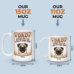 Custom Name Funny Pug Dad Gifts - Personalized Mugs