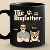 Custom Black Mug - Personalized Birthday Gifts For Dog Lovers, Dog Dad And Mom - Ride Or Die, Paws Included