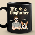 Custom Name Dogfather Gifts for Dog Dads - Personalized Mugs