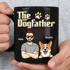 Custom Black Mug - Personalized Birthday Gifts For Dog Lovers, Dog Dad And Mom - Ride Or Die, Paws Included