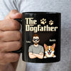 Custom Black Mug - Personalized Birthday Gifts For Dog Lovers, Dog Dad And Mom - Ride Or Die, Paws Included