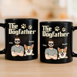 Custom Name Dogfather Gifts for Dog Dads - Personalized Mugs