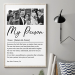 Custom Photo Vertical Poster - Personalized Anniversary Wedding Gifts For Husband And Wife, Him And Her - You And Me Works Always