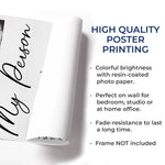 Custom Photo Vertical Poster - Personalized Anniversary Wedding Gifts For Husband And Wife, Him And Her - You And Me Works Always
