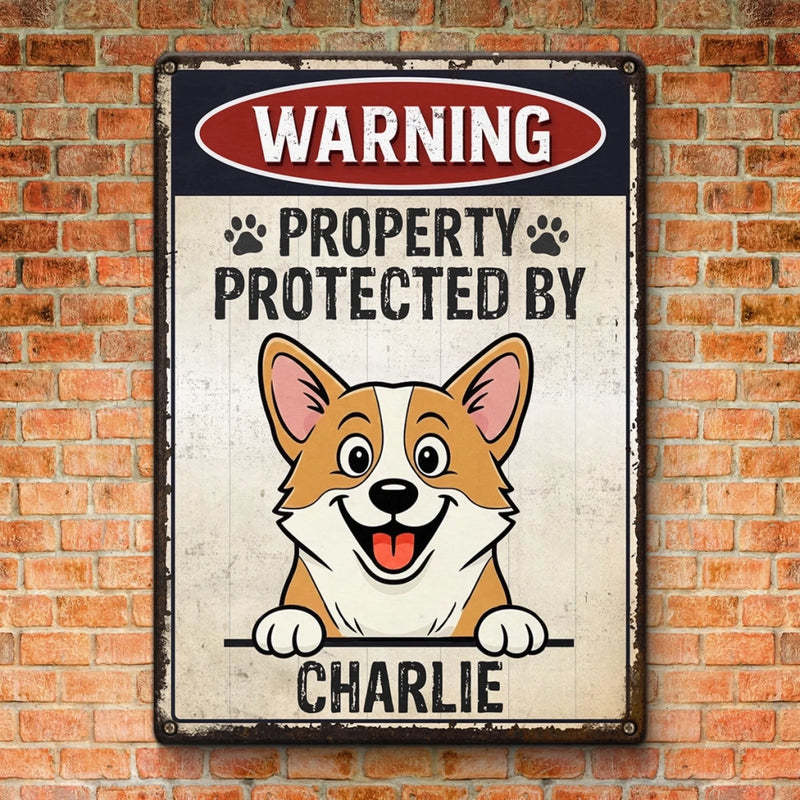 Custom Home Decor Metal Sign - Personalized  Birthday Gifts For Dog Lovers, Dog Dad And Mom - Property Of Paws