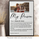 Custom Photo Vertical Poster - Personalized Anniversary Wedding Gifts For Husband And Wife, Him And Her - You And Me Works Always